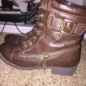 Used Guess Combat Boots